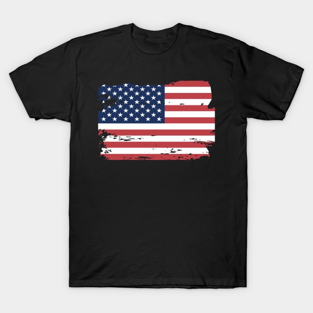 Official United States Flag USA American Country Pride Vintage T-Shirt by HeroGifts